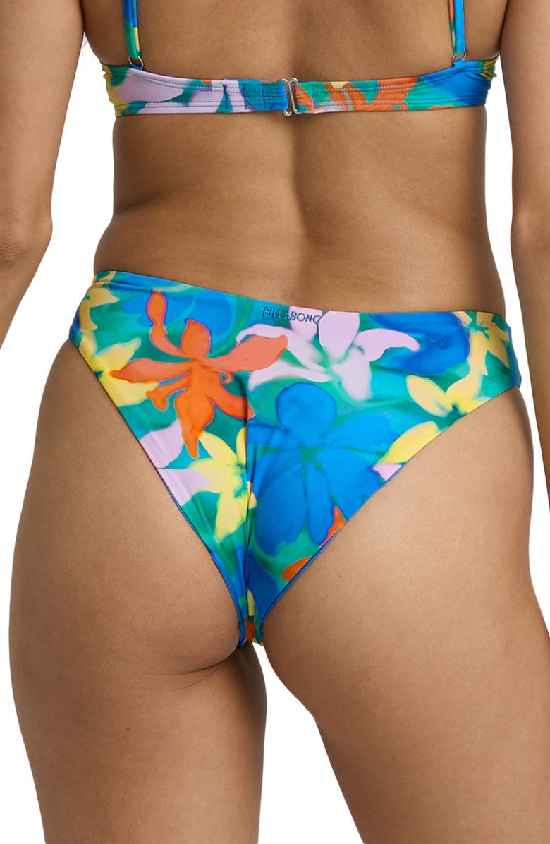 Billabong Agua Flores Bondi Bikini Bottoms, Alternate, color, Blue Multi