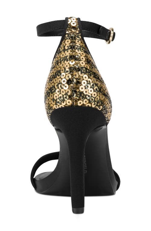 Karl Lagerfeld Paris Kenz Sequin Ankle Strap Sandal In Multi