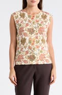 ELIE ELIE TAHARI Floral Jacquard Sweater