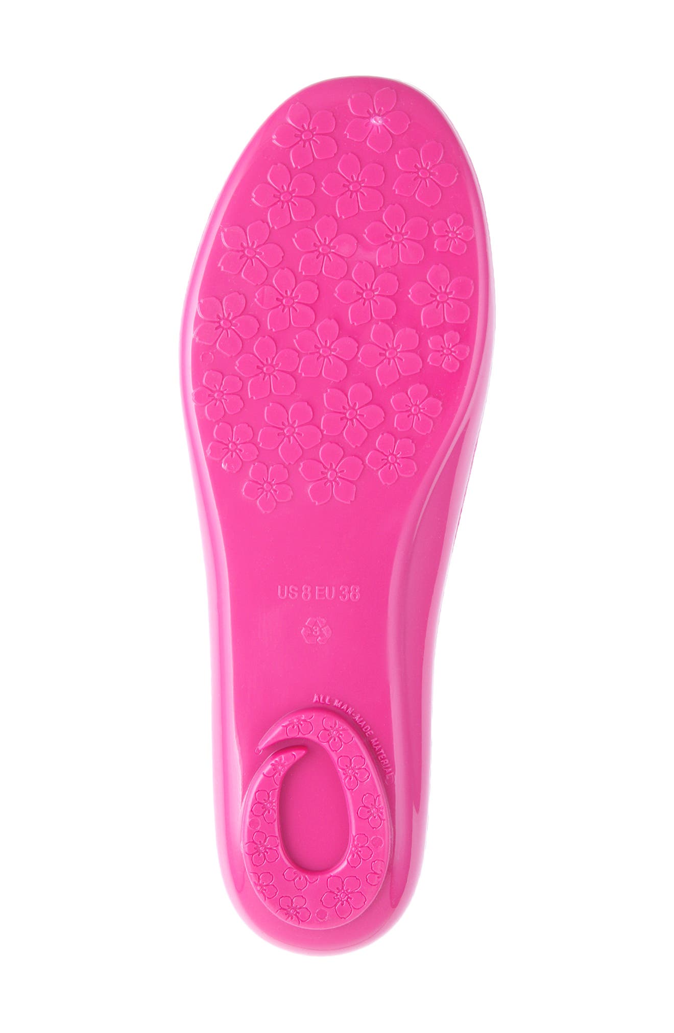 OKABASHI Bella Shiny Ballet Flat, Alternate, color, Sangria