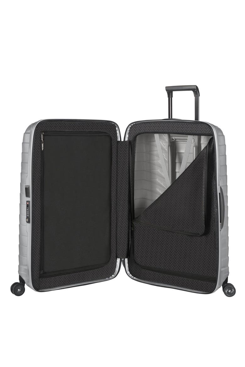 Proxis Hardside 29" Large Checked Spinner Luggage, Alternate, color, Silver