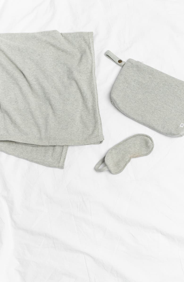 zestt organics zestt Organic Cotton Travel Set, Alternate, color, Light Grey