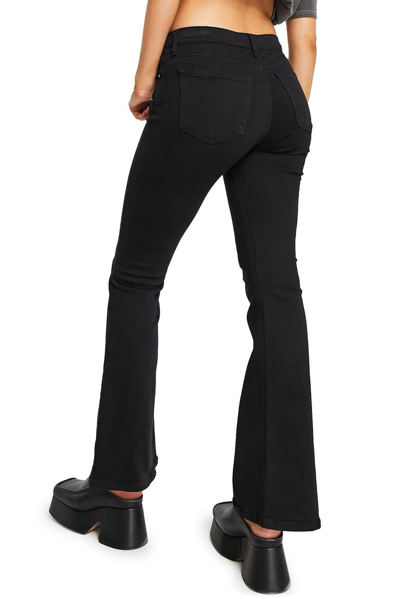 Low Rise Bootcut Jeans, Alternate, color, BLACK