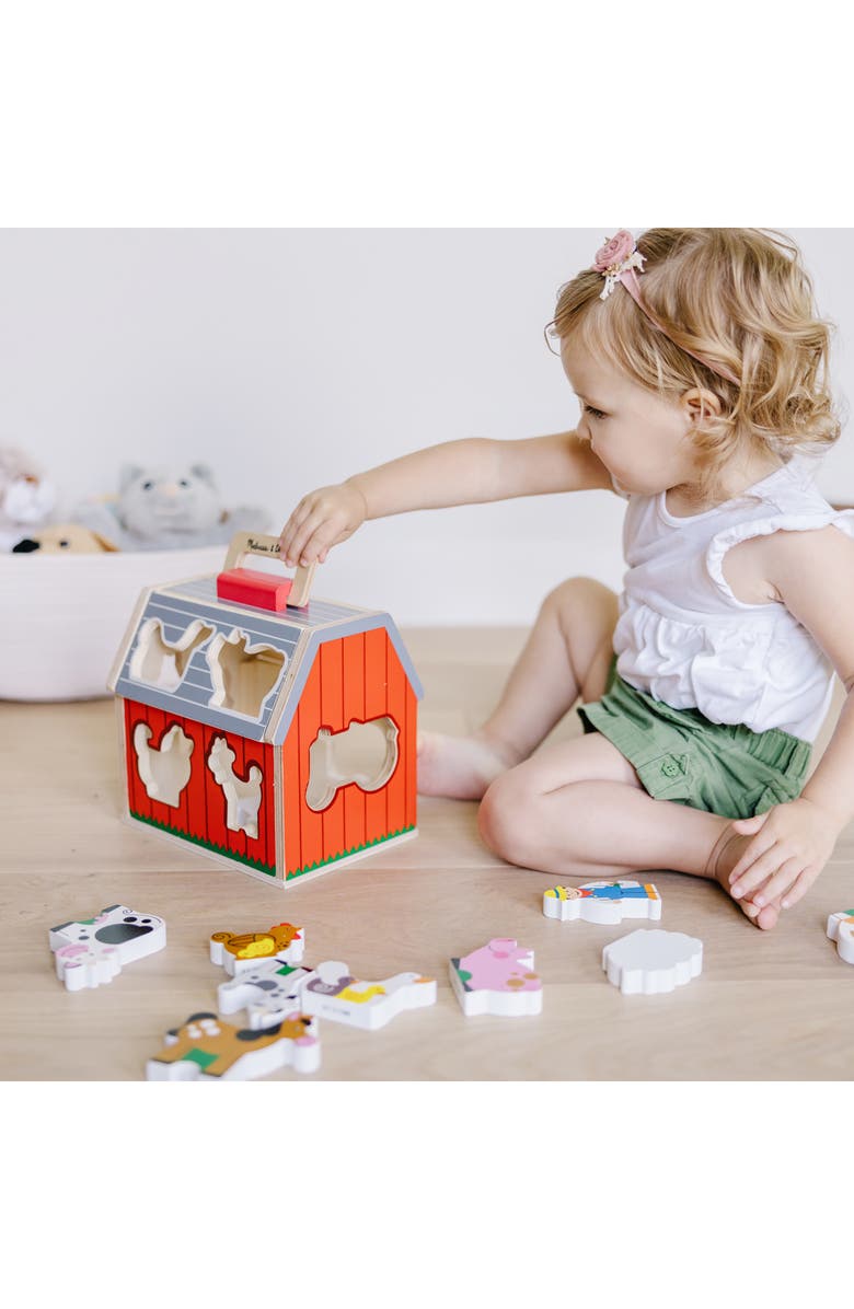 Melissa & Doug Take Along Sorting Barn, Alternate, color, 