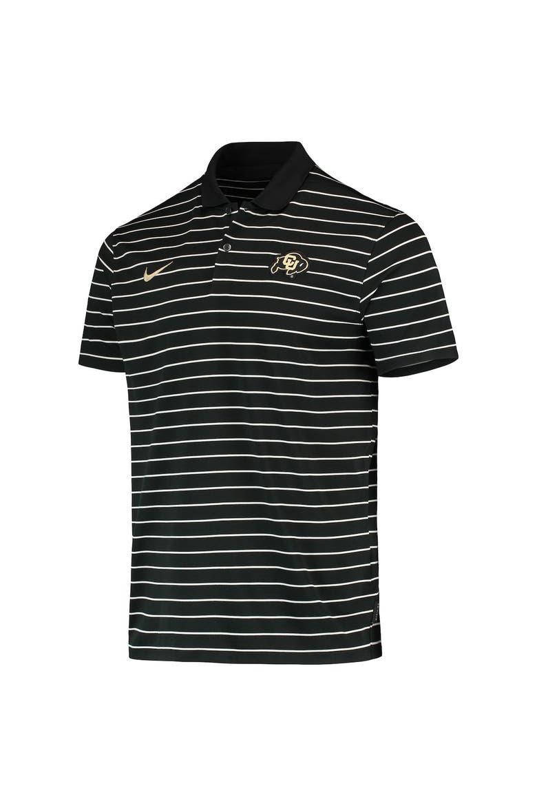 Men's Nike Black Colorado Buffaloes Victory Stripe Performance 2022 Coaches Polo, Alternate, color, Black