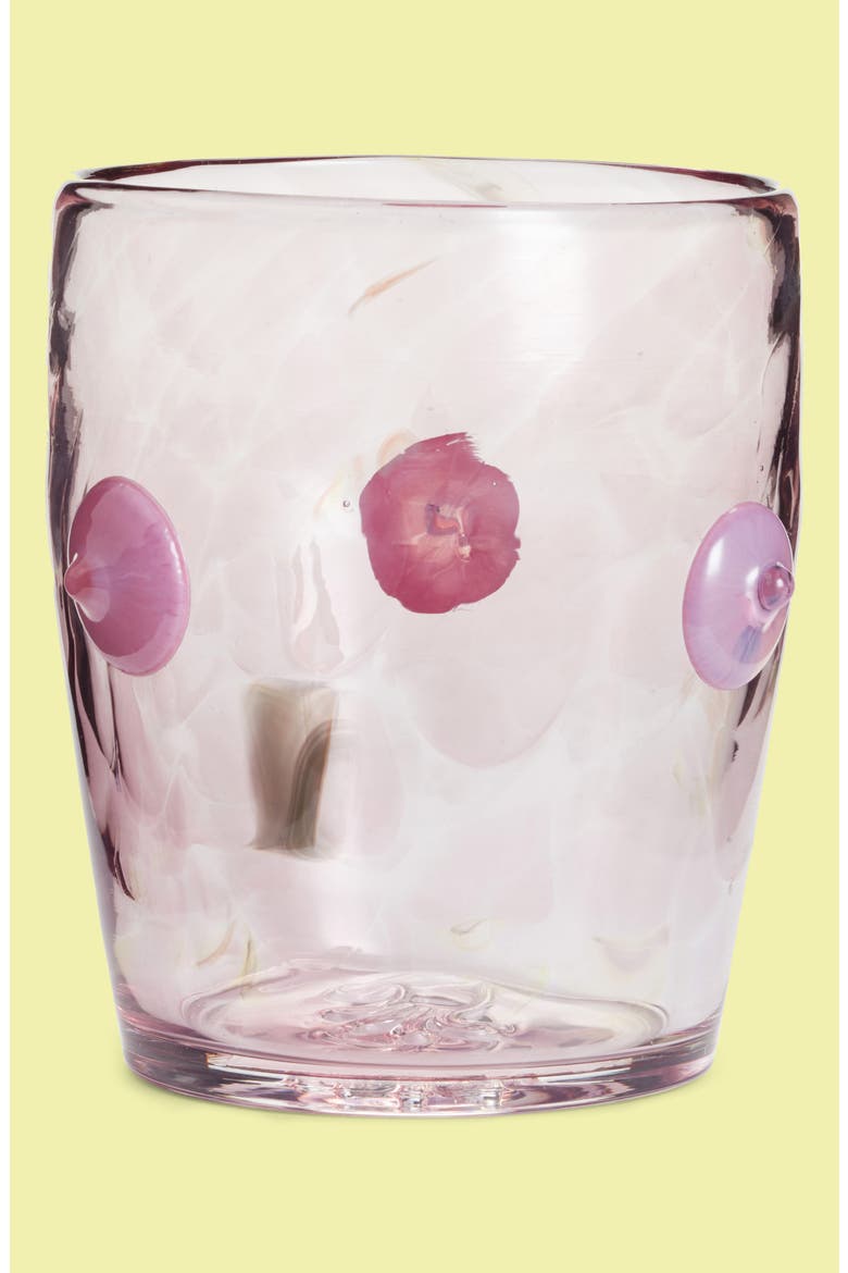Asp & Hand Bubba Pale Mauve Glass Tumbler, Main, color, PALE MAUVE