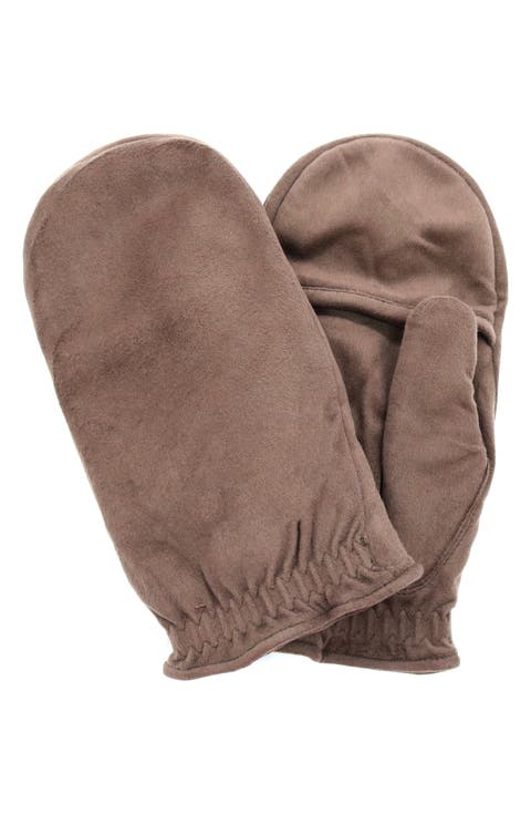 Faux Suede Mittens