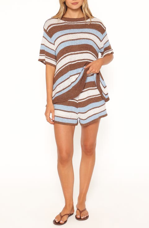 Aisling Stripe Sweater & Shorts Set