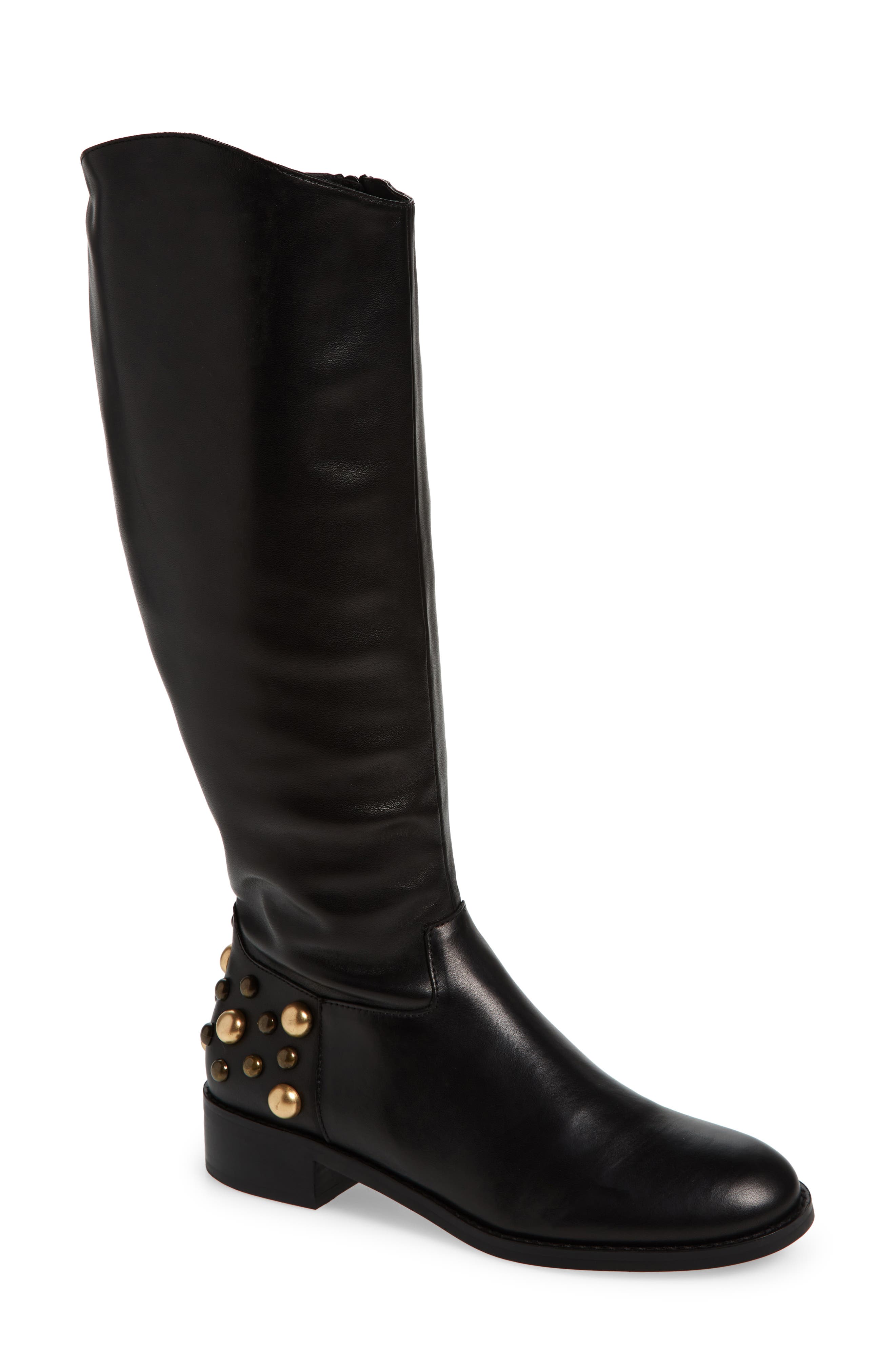 Cecelia New York Readding Stud Knee High Boot, Main, color, 