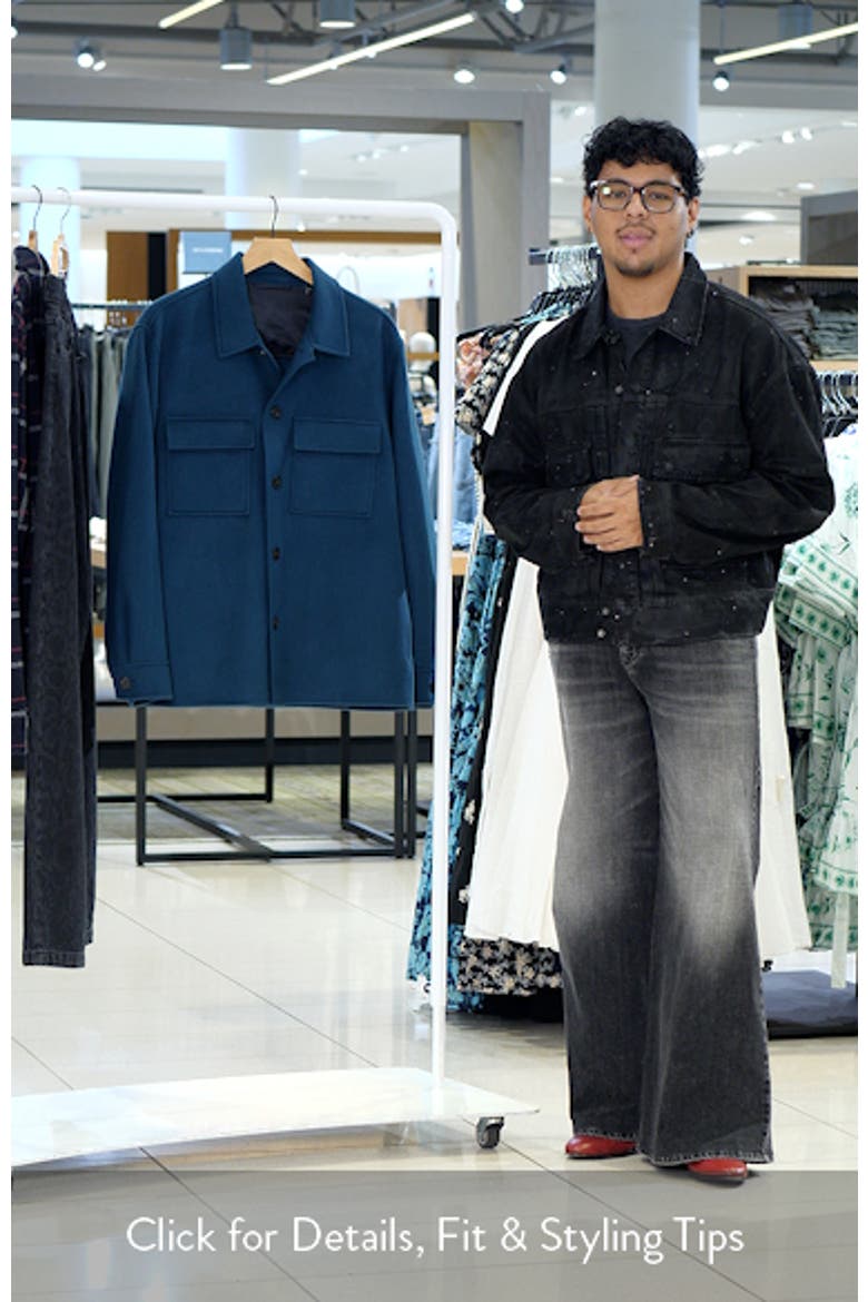 Clyfford Wool & Cashmere Shirt Jacket video