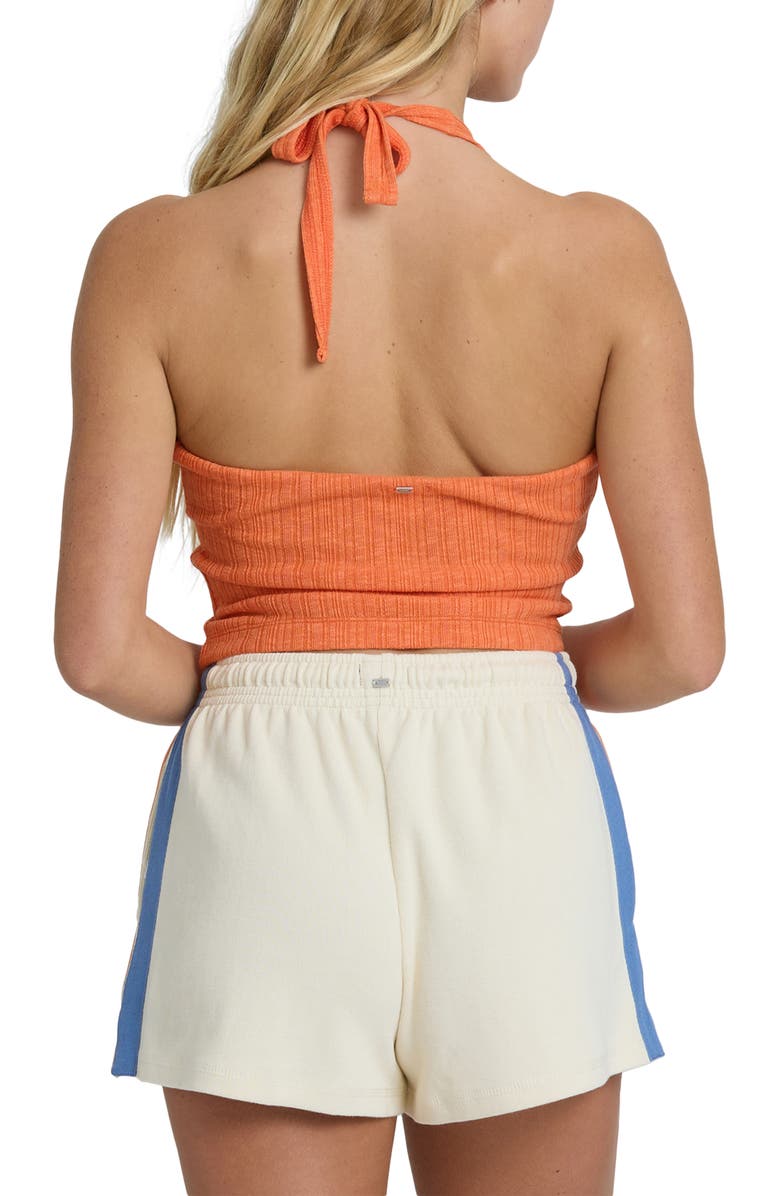 Billabong Friday Night Knit Halter, Alternate, color, Saffron