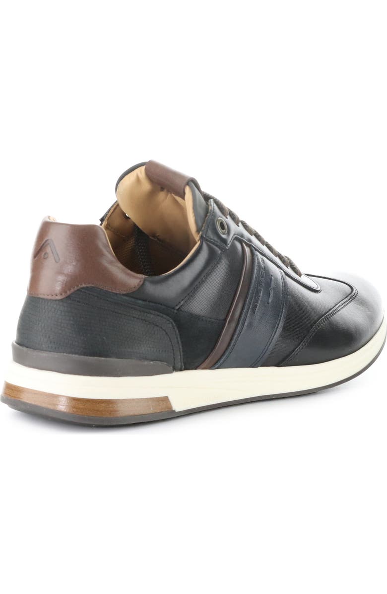 Ambitious Leather Lace-Up Sneaker, Alternate, color, Black Leather