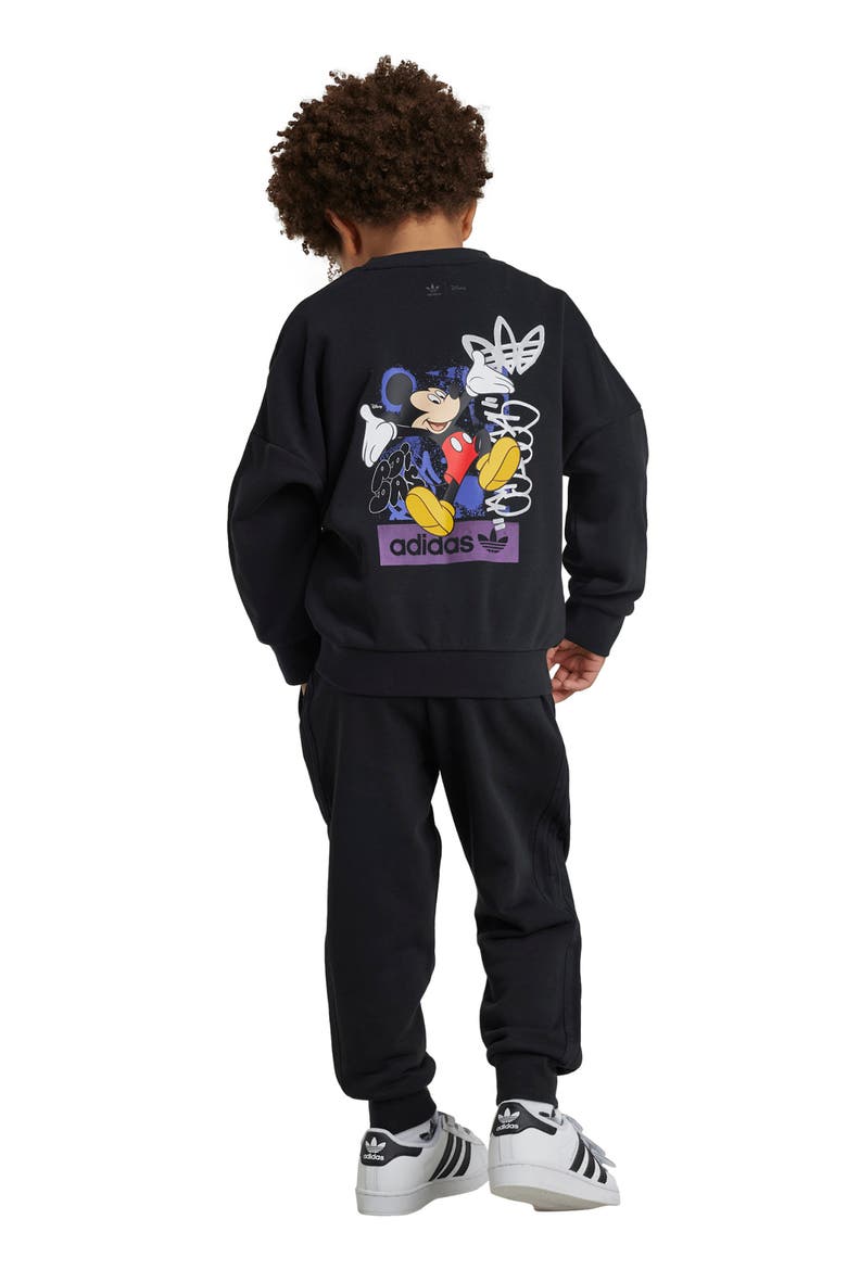 x Disney Kids' Mickey Mouse Sweatshirt & Joggers Set, Alternate, color, BLACK