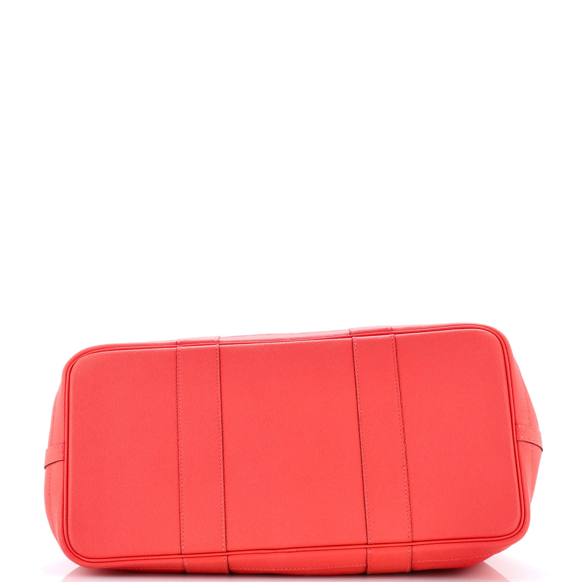 Pre-Owned Hermes Garden Party Tote Leather 36, Alternate, color, Rouge Pivoine