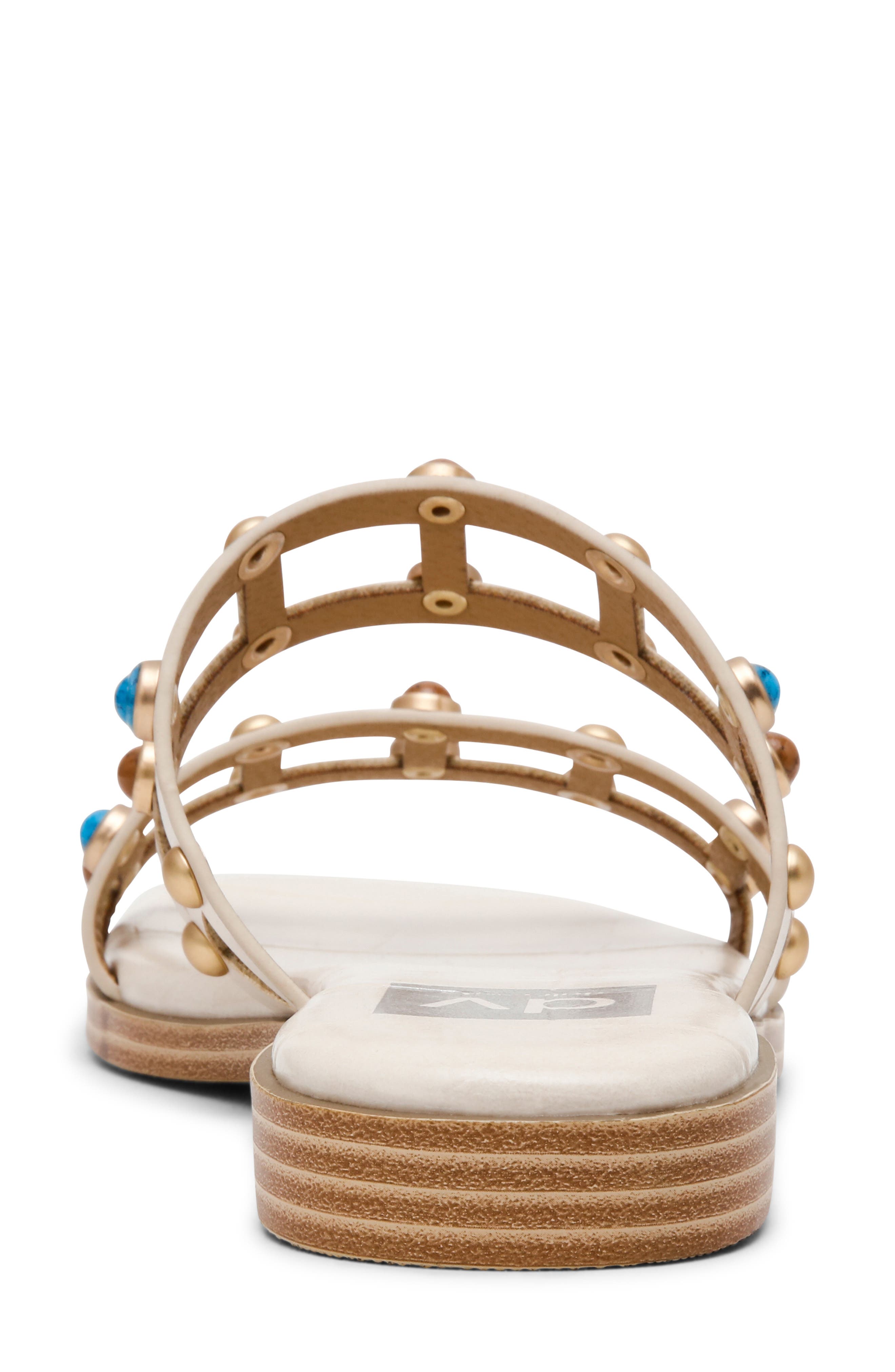 Marcy Embellished Sandal, Alternate, color, IVORY MULTI