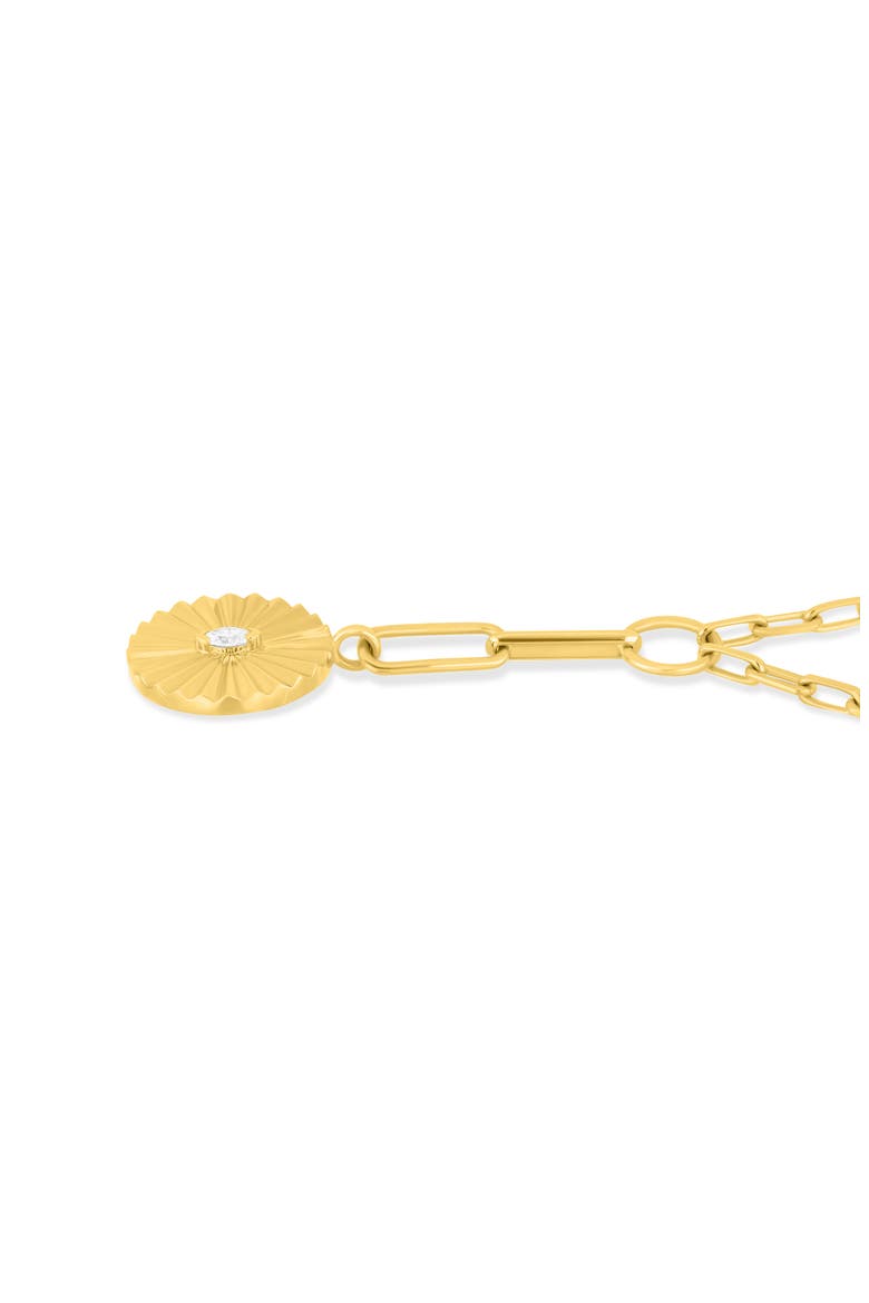 18K Gold Cleo Diamond Drop Medallion Pendant Necklace (Online Trunk Show), Alternate, color, 18K YELLOW GOLD