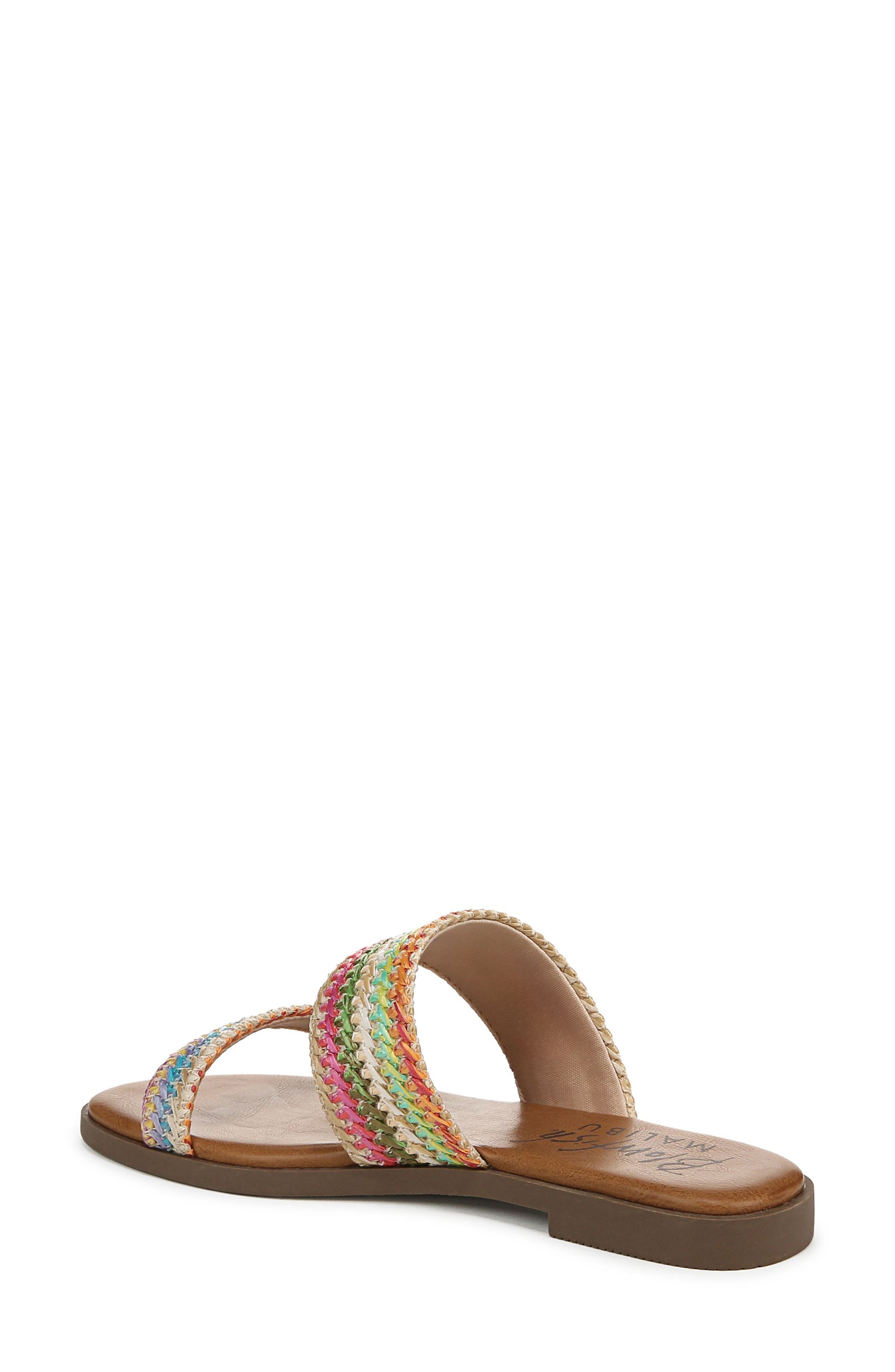 Blowfish Malibu Curtis 2 Woven Slide Sandal, Alternate, color, Multi Faux Raffia