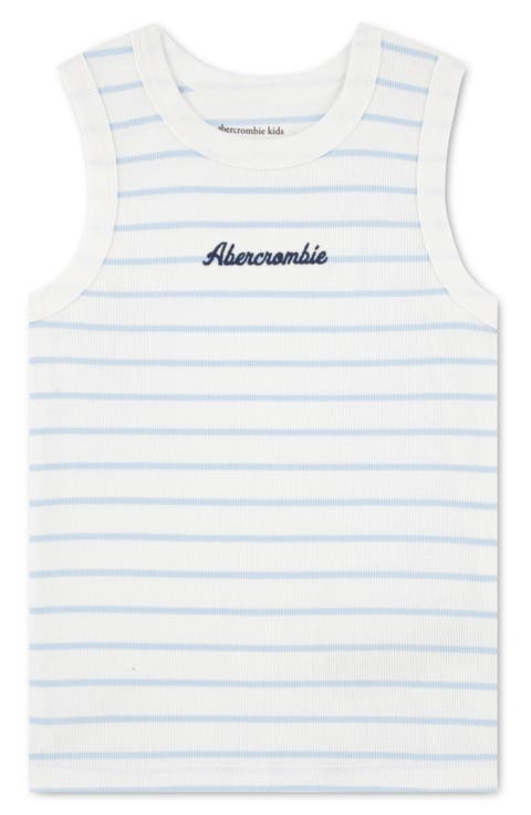 Kids' Rib Graphic Cotton Blend Tank (Little Kid & Big Kid)
