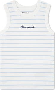 abercrombie kids Kids' Rib Graphic Cotton Blend Tank
