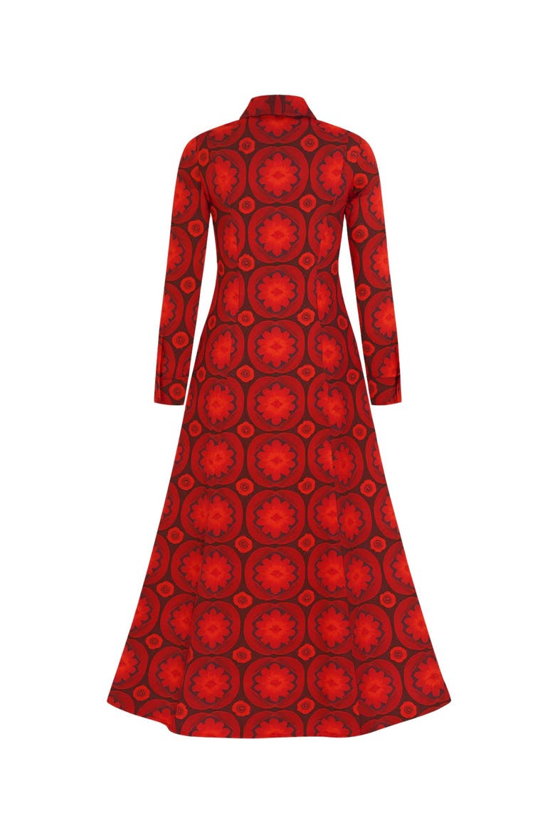 Voyage Dress, Alternate, color, Orange hippie florals
