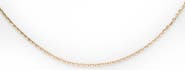 Local Eclectic Solid Gold Simple Glimmer Chain Necklace