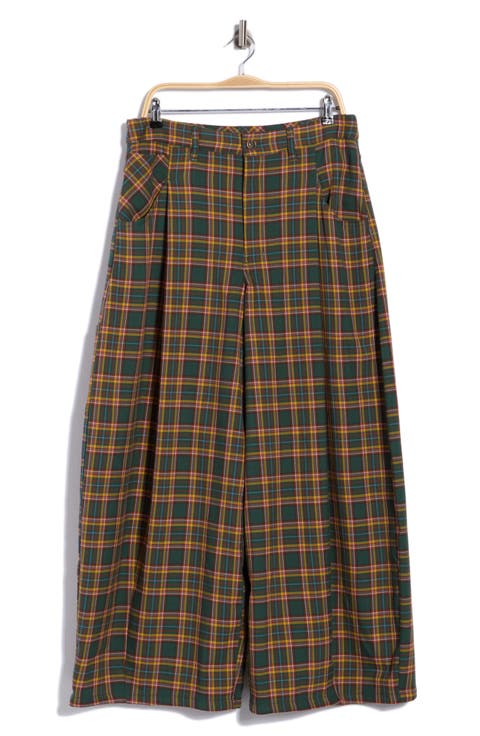 About It Baggy Plaid Trousers