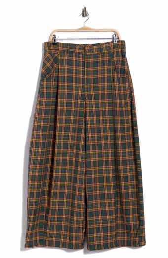 About It Baggy Plaid Trousers