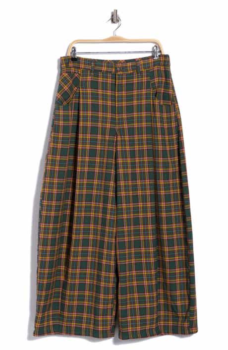 About It Baggy Plaid Trousers