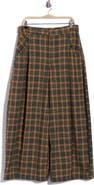 Free People About It Baggy Plaid Trousers