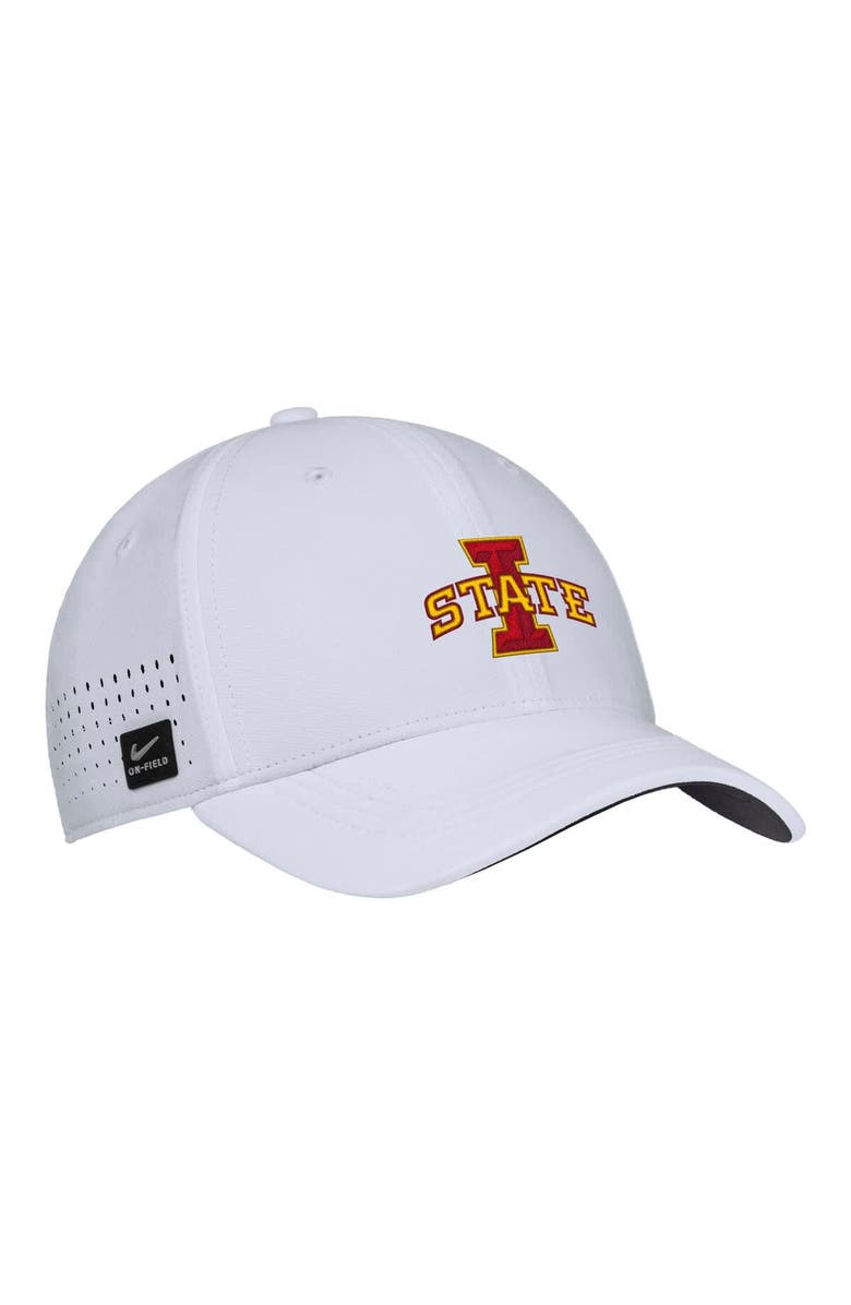 Nike Men's Nike White Iowa State Cyclones 2025 On-Field Performance Flex Hat, Main, color, White