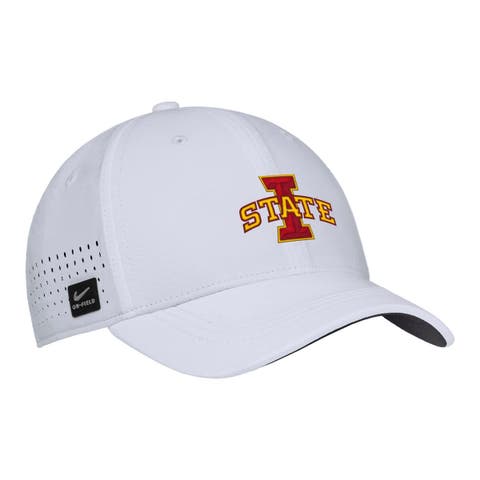 Men's Nike White Iowa State Cyclones 2025 On-Field Performance Flex Hat