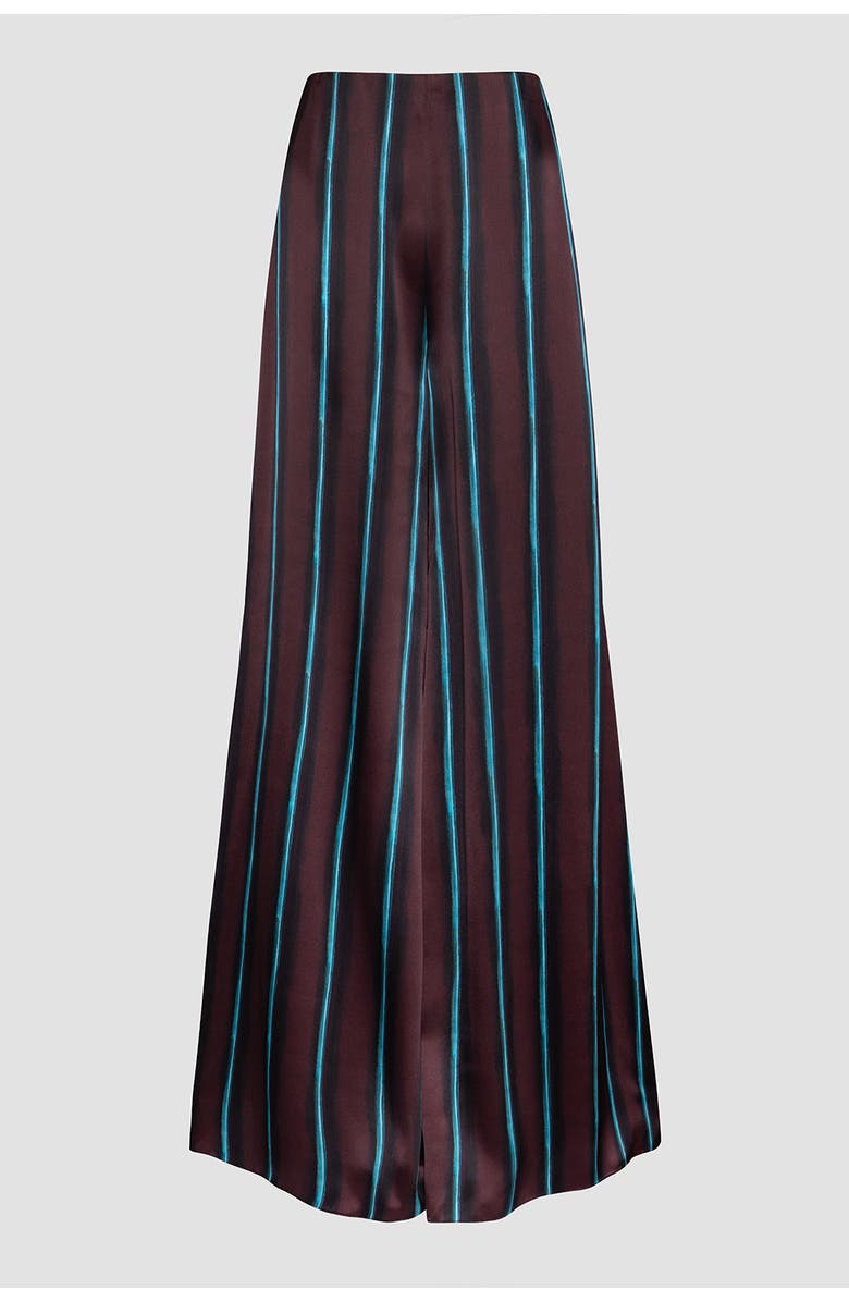 Roksanda Arneau Printed Silk Pants, Alternate, color, Calliope / Aqua
