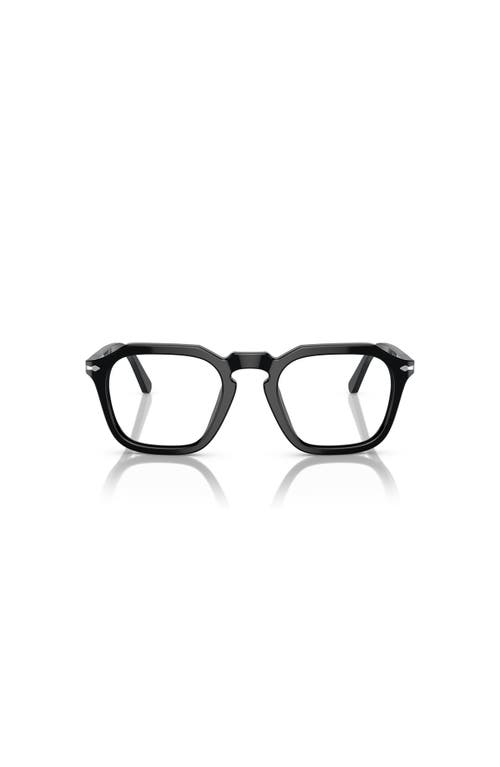 Persol 48mm Square Optical Glasses In Black