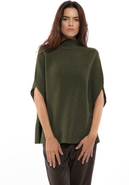 Monticelli Cashmere Pure Cashmere Funnel Neck Poncho