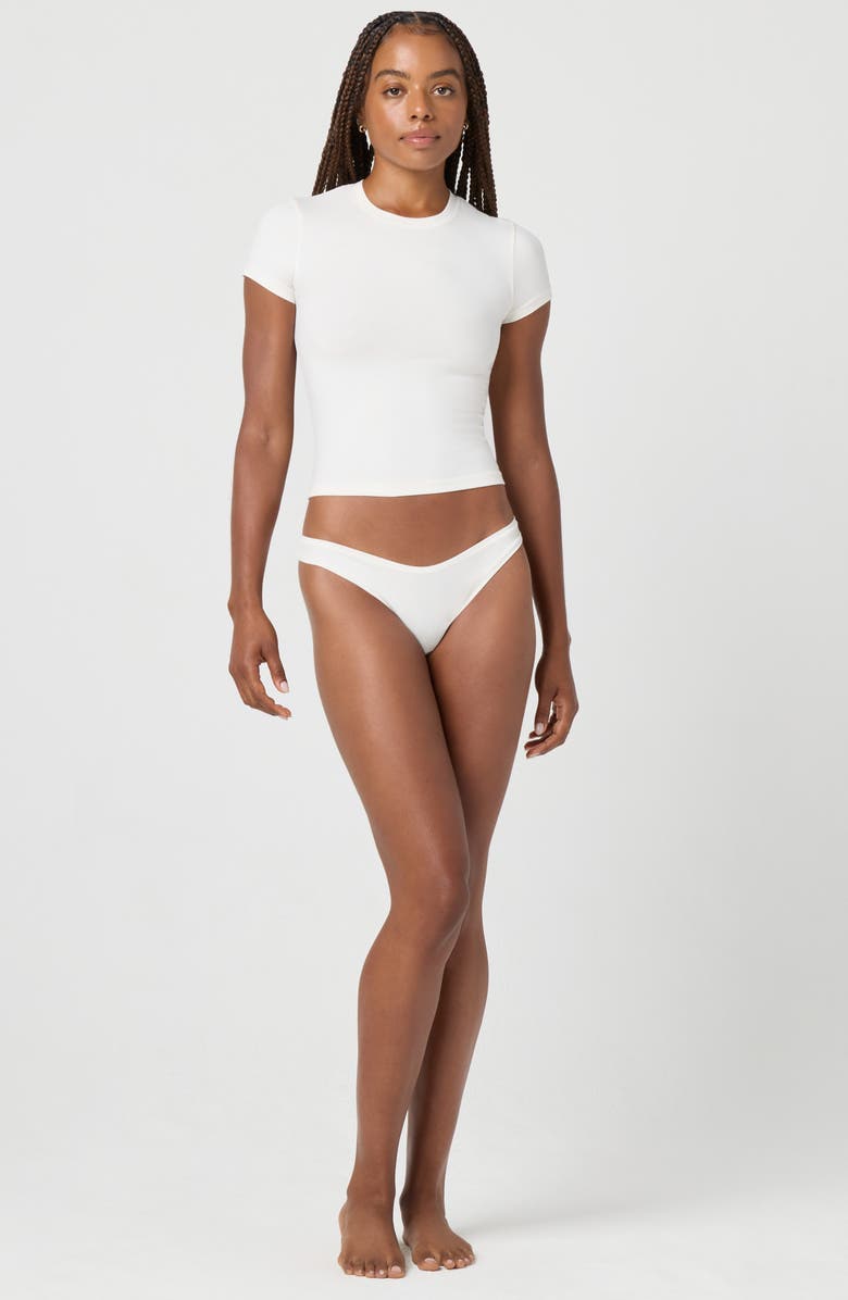 Florence by Mills Cotton Blend Thong, Alternate, color, Jet Stream