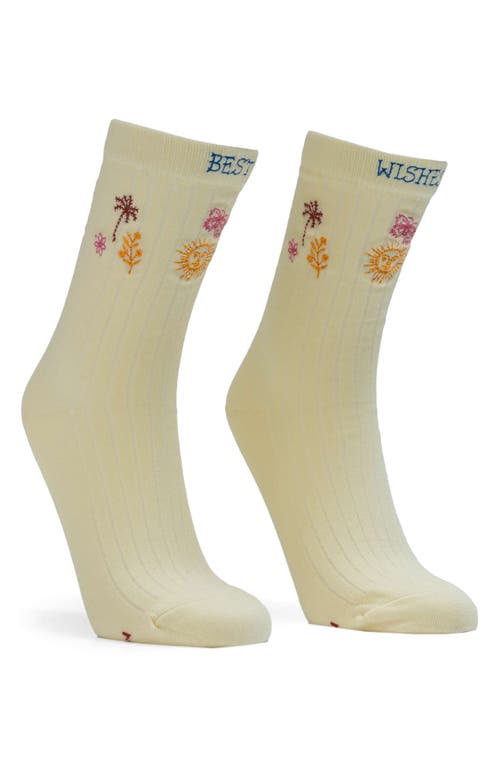 Mother The Half Step Best Wishes Socks In Neutral
