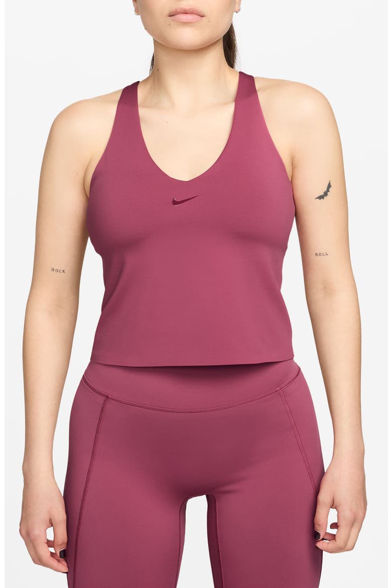 Universa Medium Support Padded Sports Bra Tank, Main, color, SWEET BERRY