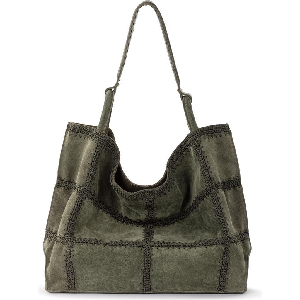 The Sak Los Feliz Large Tote Leather Bag In Green