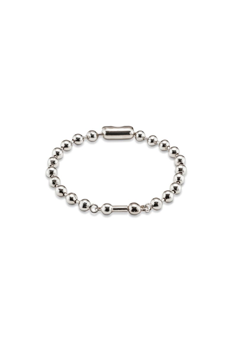 Sterling Silver-Plated Chain Bracelet, Main, color, Silver