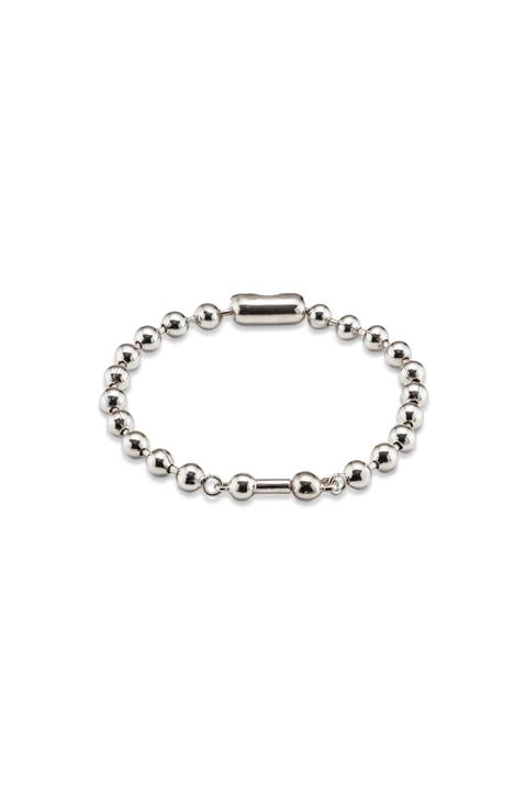 Sterling Silver-Plated Chain Bracelet