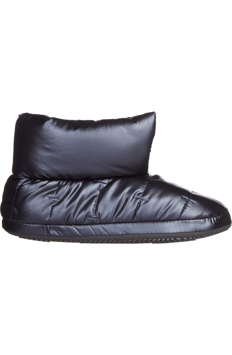 ISOTONER Nylon Puffer Bootie Slipper, Alternate, color, Black