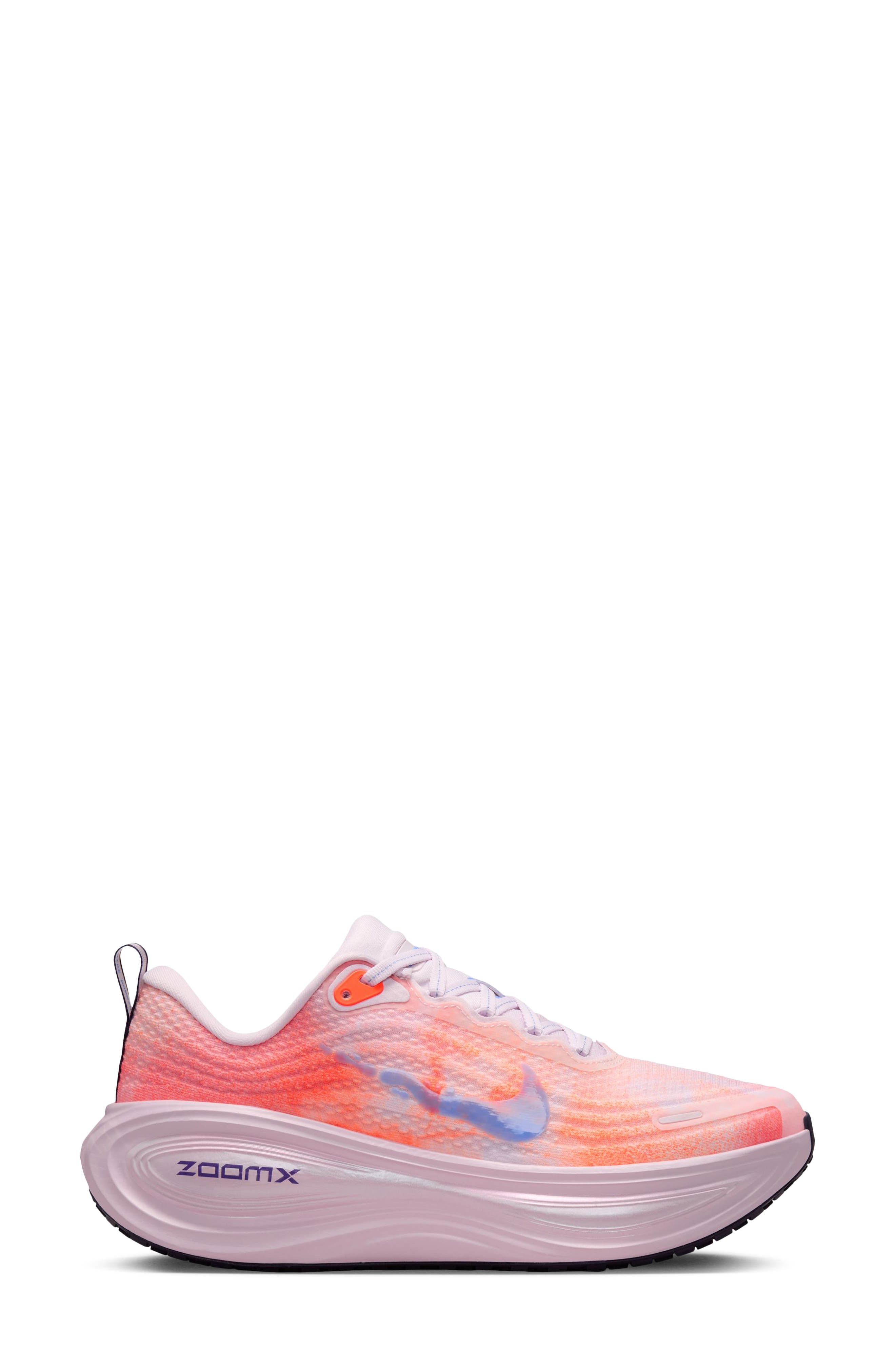Vomero Plus Running Shoe, Alternate, color, BLEACHED LILAC/ ROYAL/ CRIMSON
