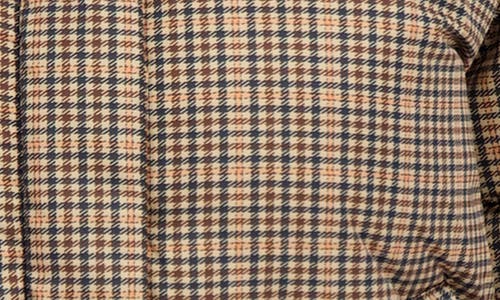 Sebby Short Hooded Puffer Jacket In Brown