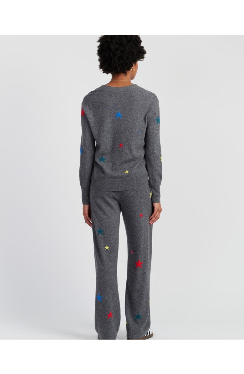 Chinti & Parker Wool-Cashmere Star Cardigan, Alternate, color, Grey