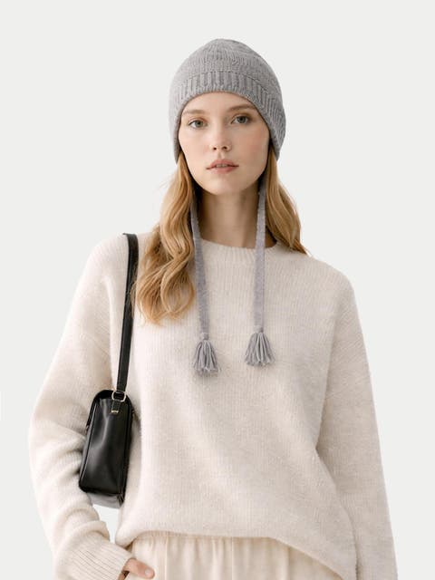 Ultimate Warmth Knit Tie Hat