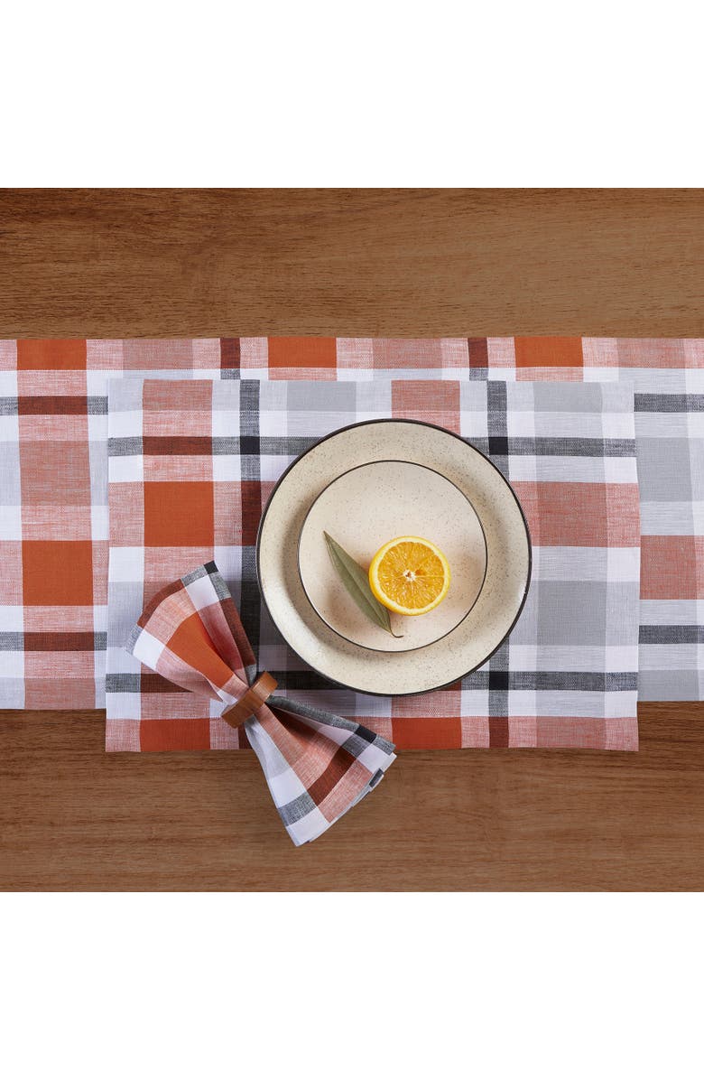 Solino Home Linen Placemats - Fall Buffalo Check, 14" x 19", Alternate, color, 