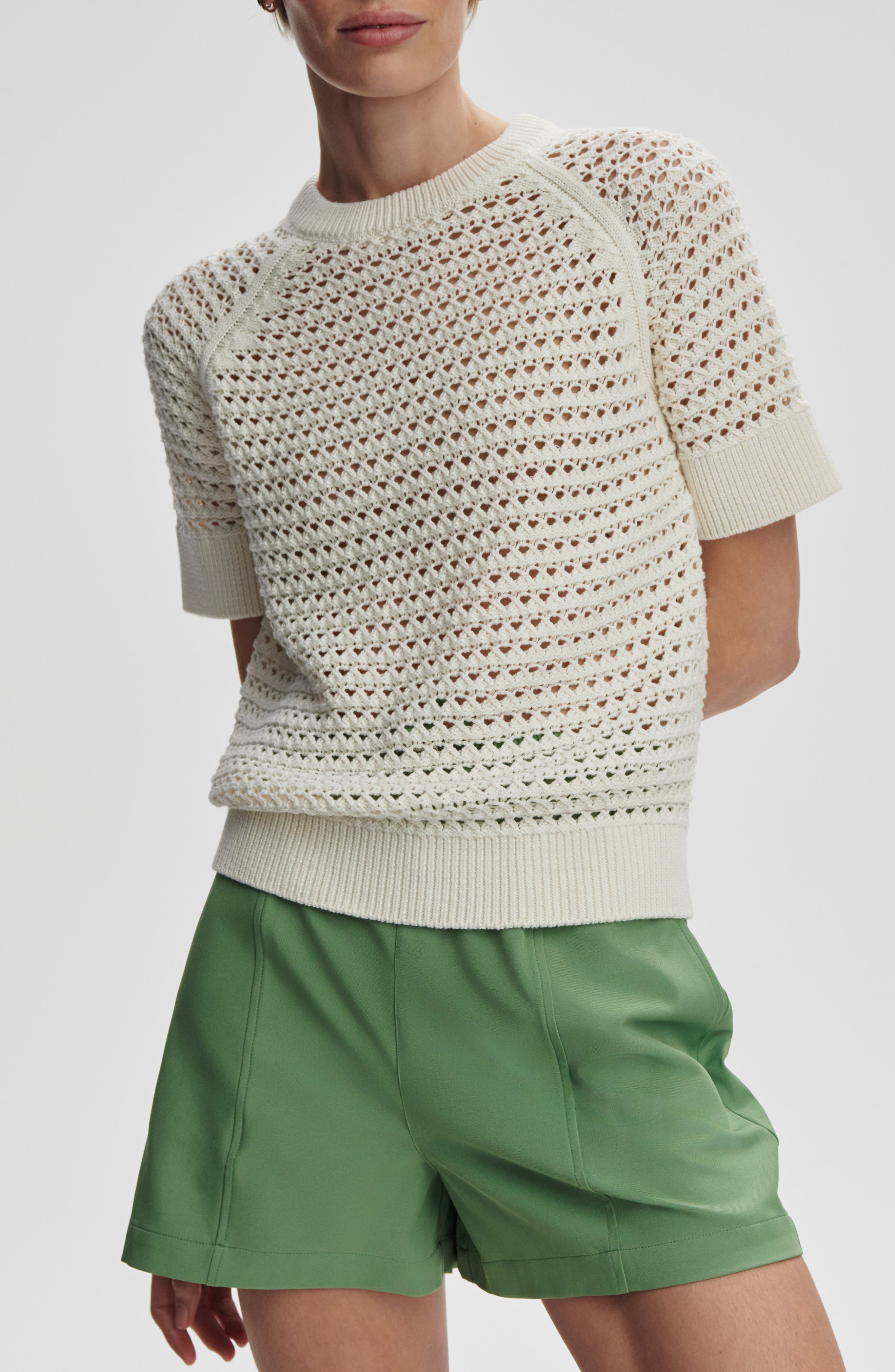 Alva Crochet Knit Top