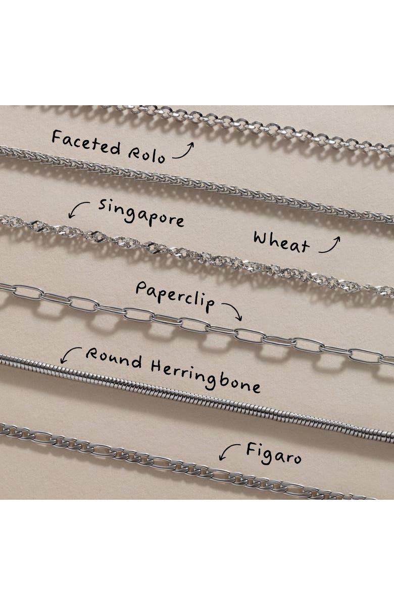 Alex and Ani Figaro Charm Layering Necklace, Alternate, color, Silver