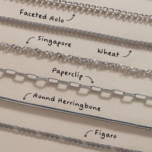 Alex And Ani Wheat Chain Layering Necklace In Silver