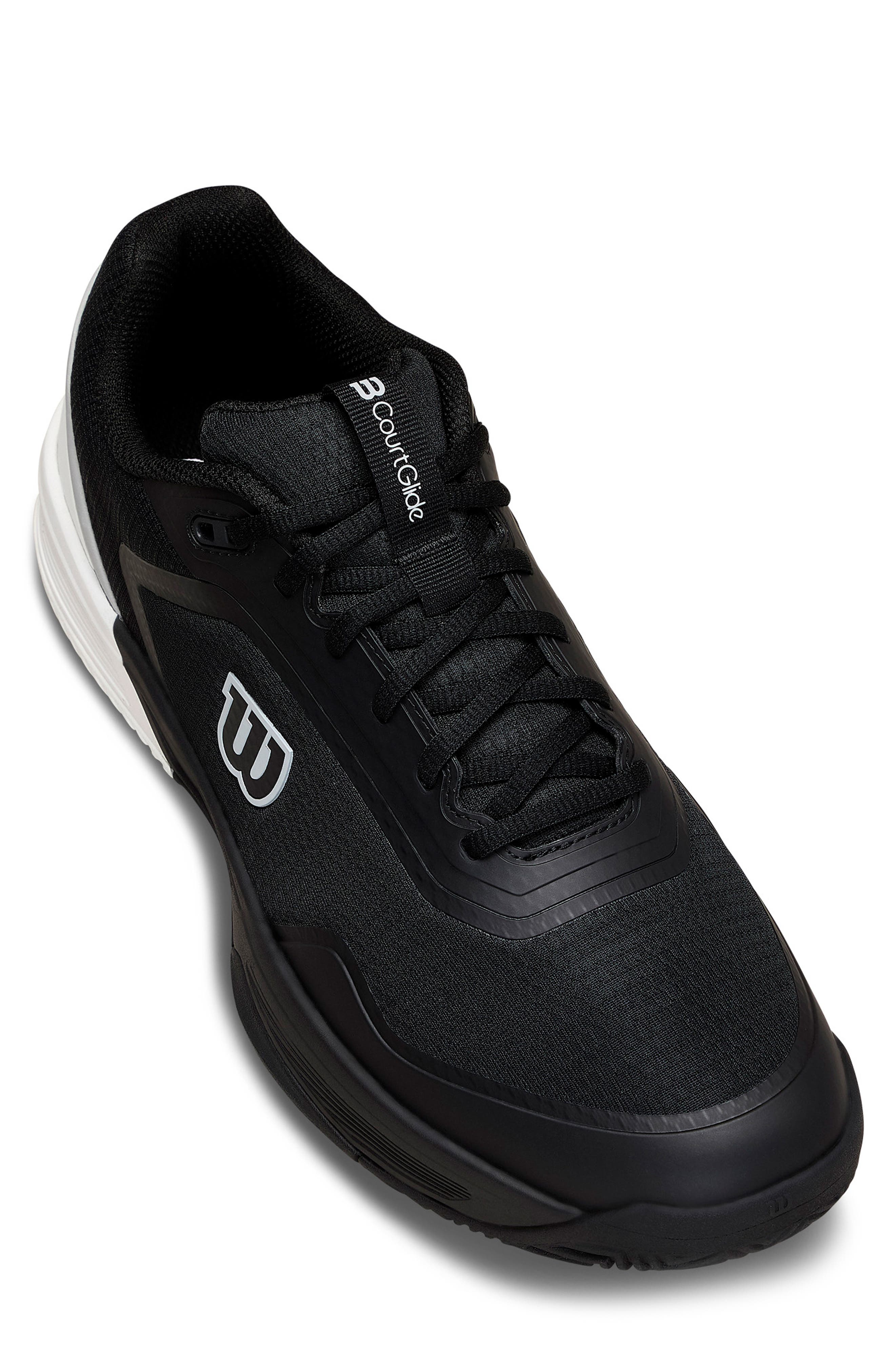 WILSON CourtGlide Tennis Shoe, Alternate, color, Black / White / Lunar Rock